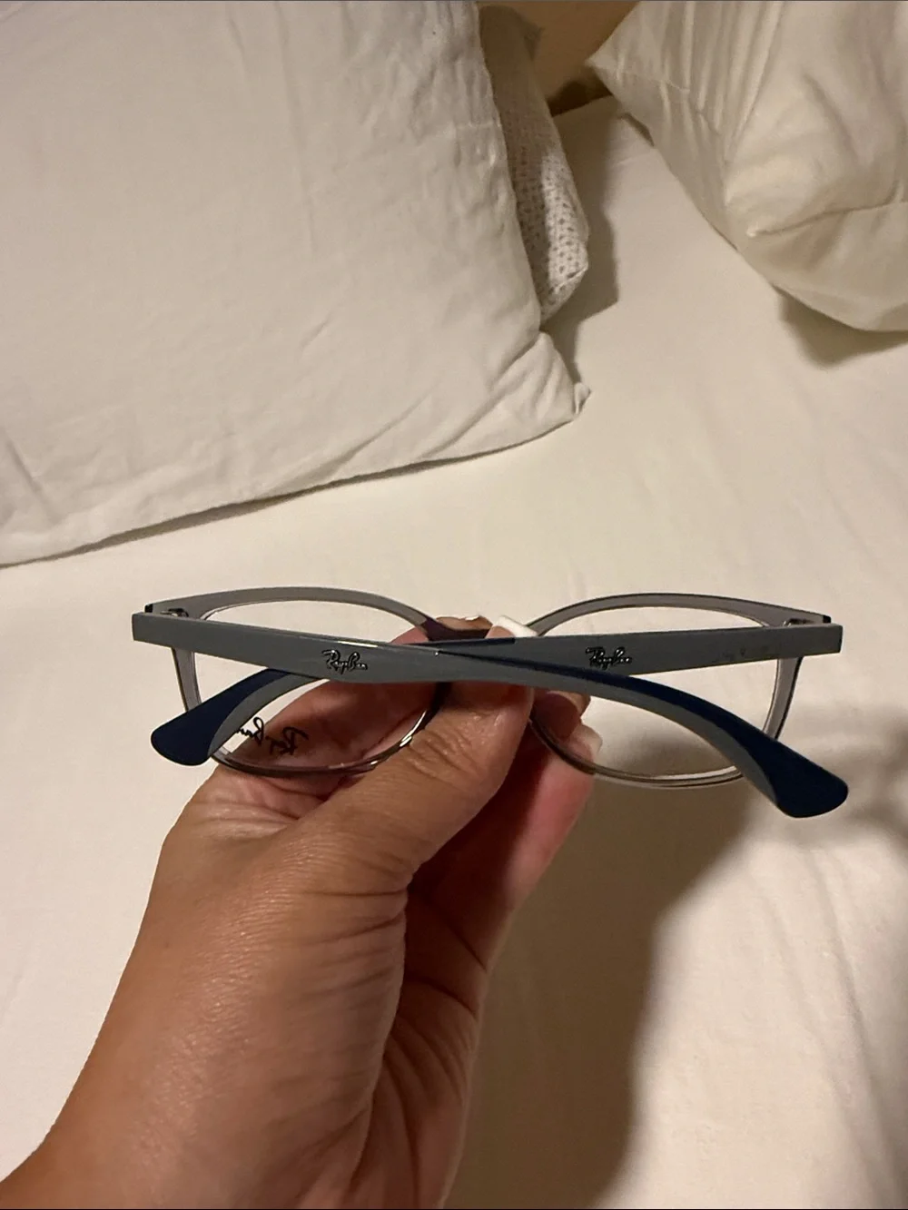 Glasses on Bed
